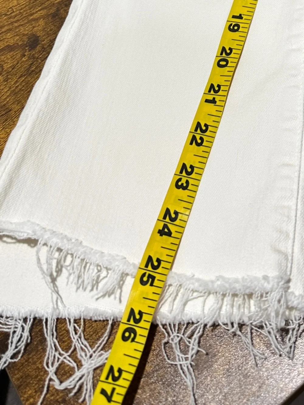 Mother The Insider Crop Step Fray Jeans Cream Puffs - Picture 13 of 13